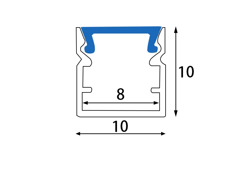 HM453 surface mount led tape light channel drawing HM453 surface mount led tape light channel drawing