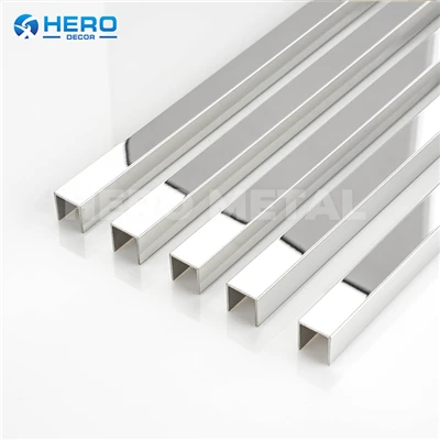Stainless hlau Moulding U Channel Trim Strips