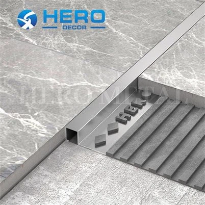 Hlau Square Pem Teb Stainless Hlau Pobzeb Trim